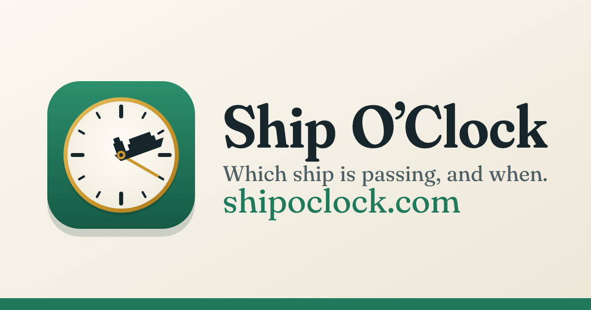 Ship O'Clock social card